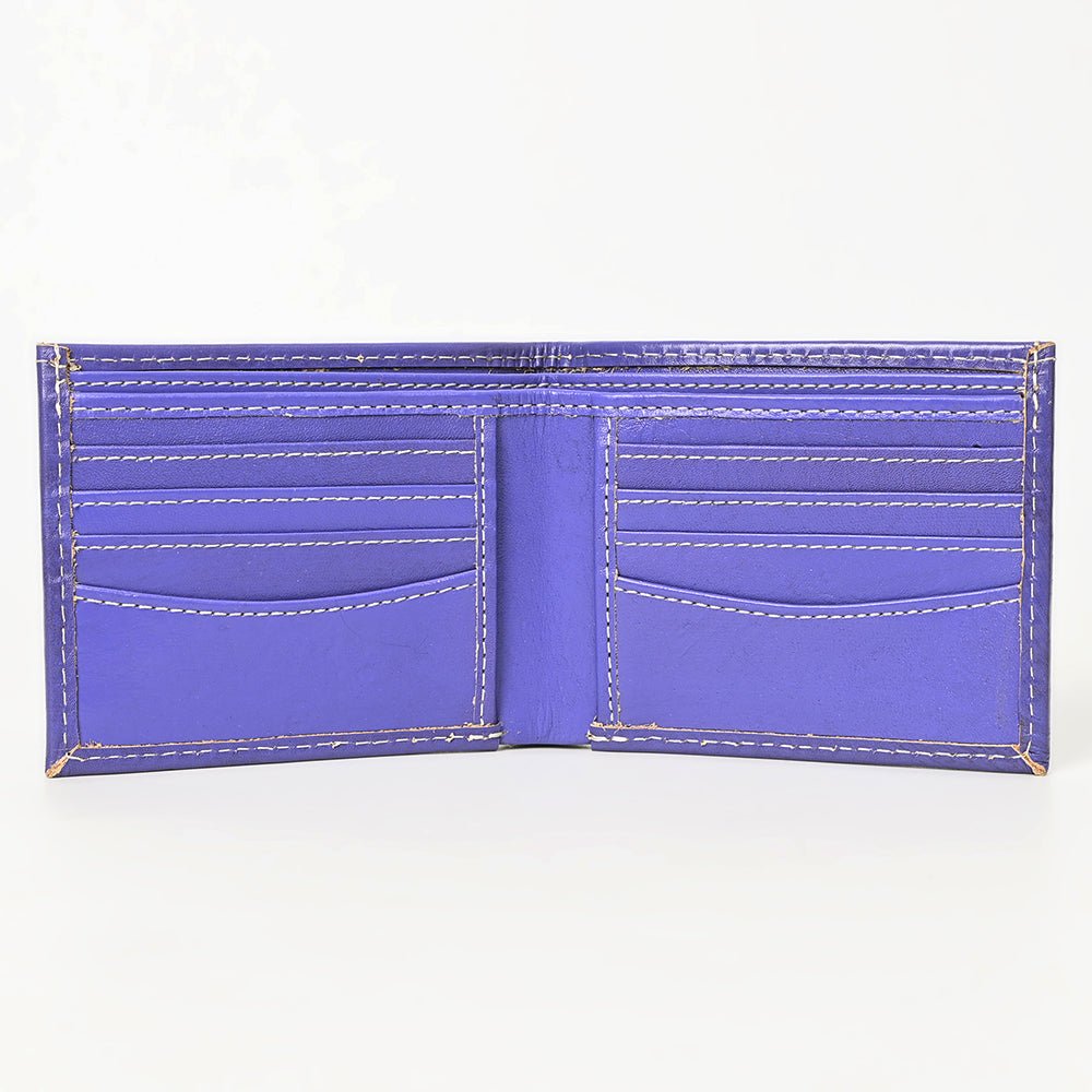 American Darling Wallet Hand Tooled Genuine Leather
