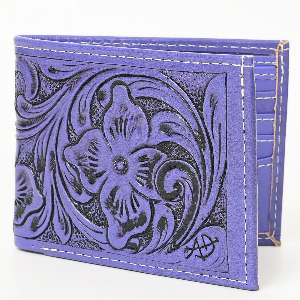 American Darling Wallet Hand Tooled Genuine Leather
