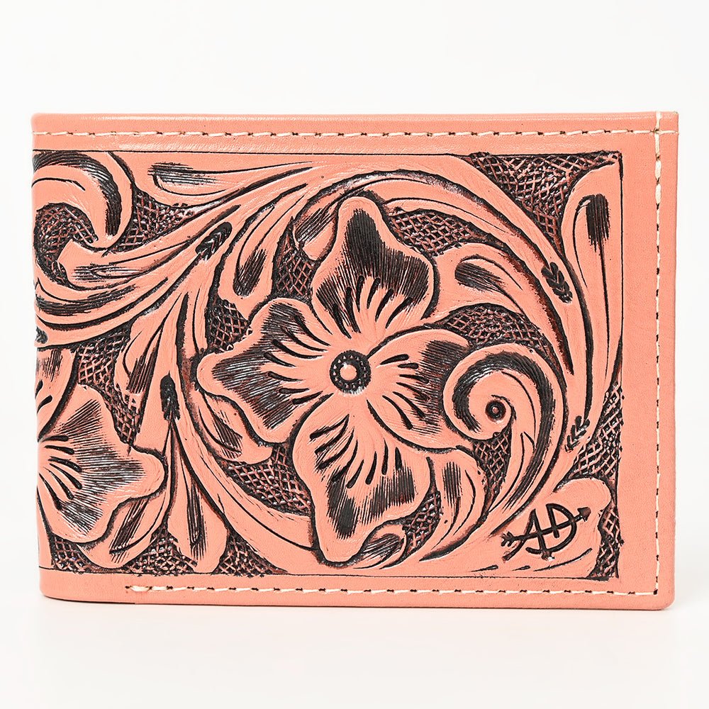 American Darling Wallet Hand Tooled Genuine Leather