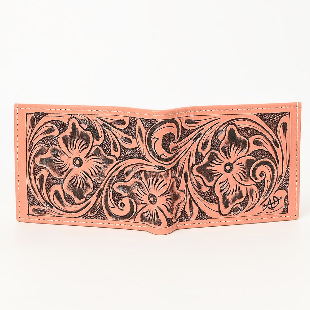 American Darling Wallet Hand Tooled Genuine Leather