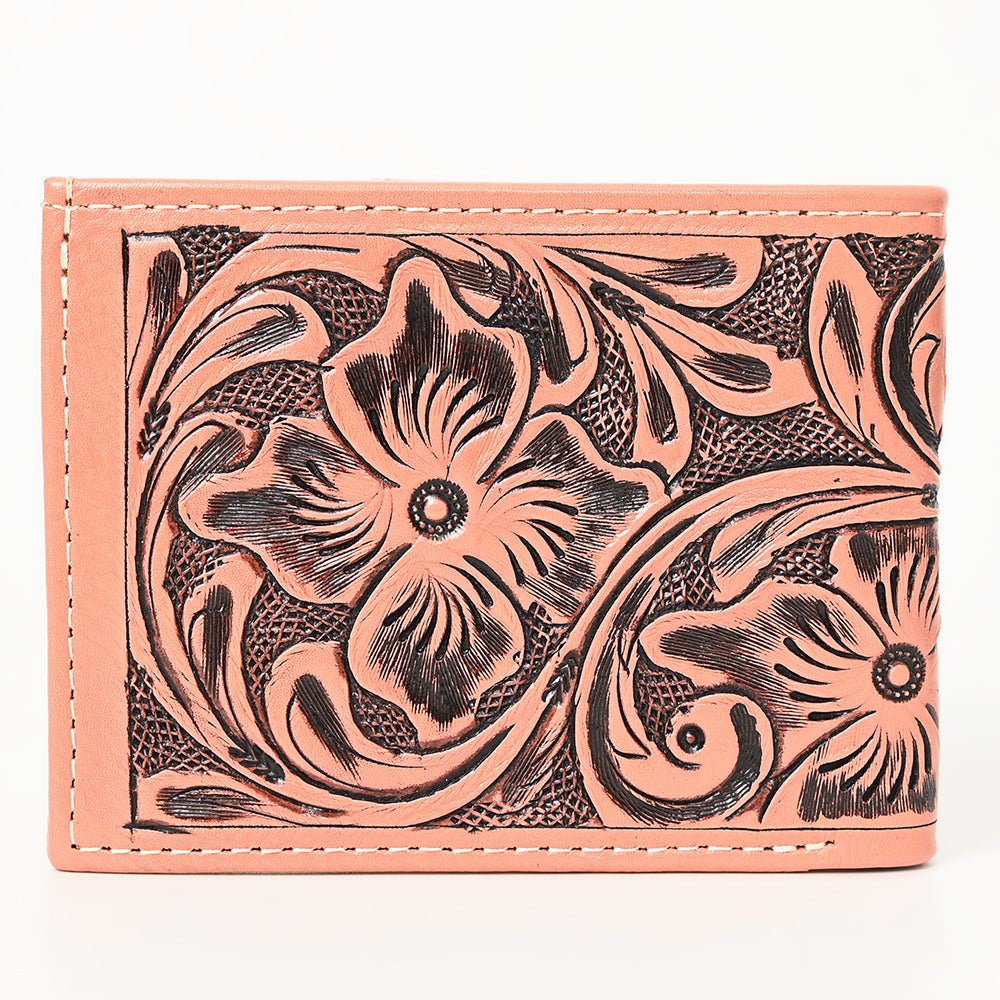 American Darling Wallet Hand Tooled Genuine Leather
