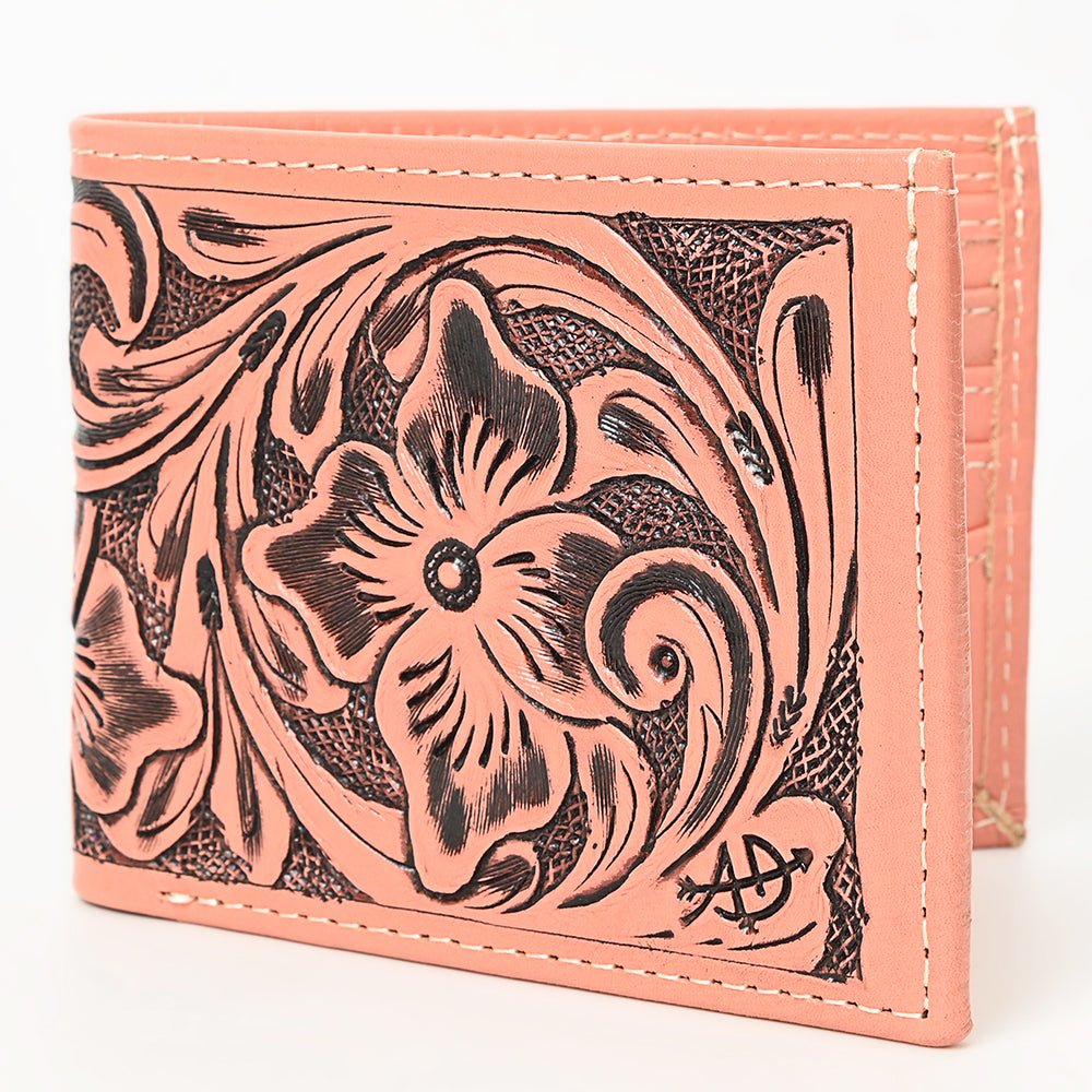 American Darling Wallet Hand Tooled Genuine Leather