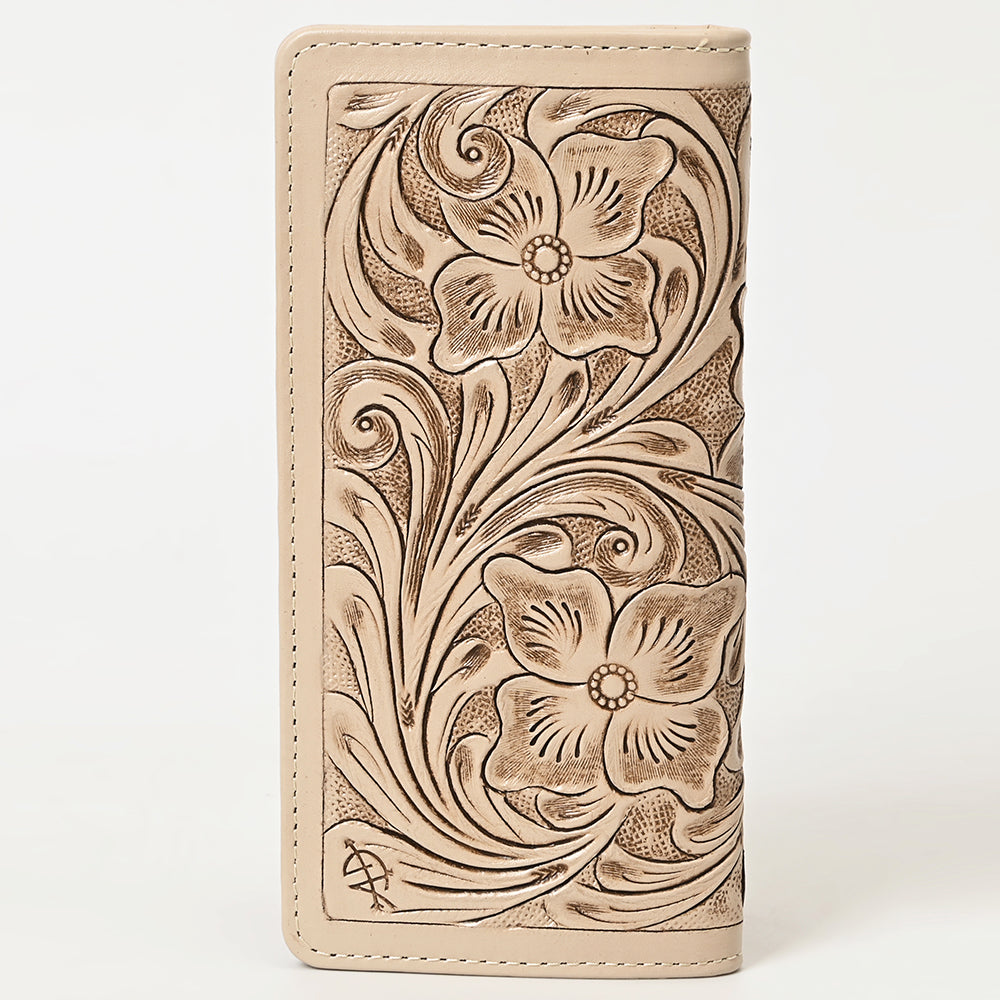 American Darling Wallet Hand Tooled Genuine Leather