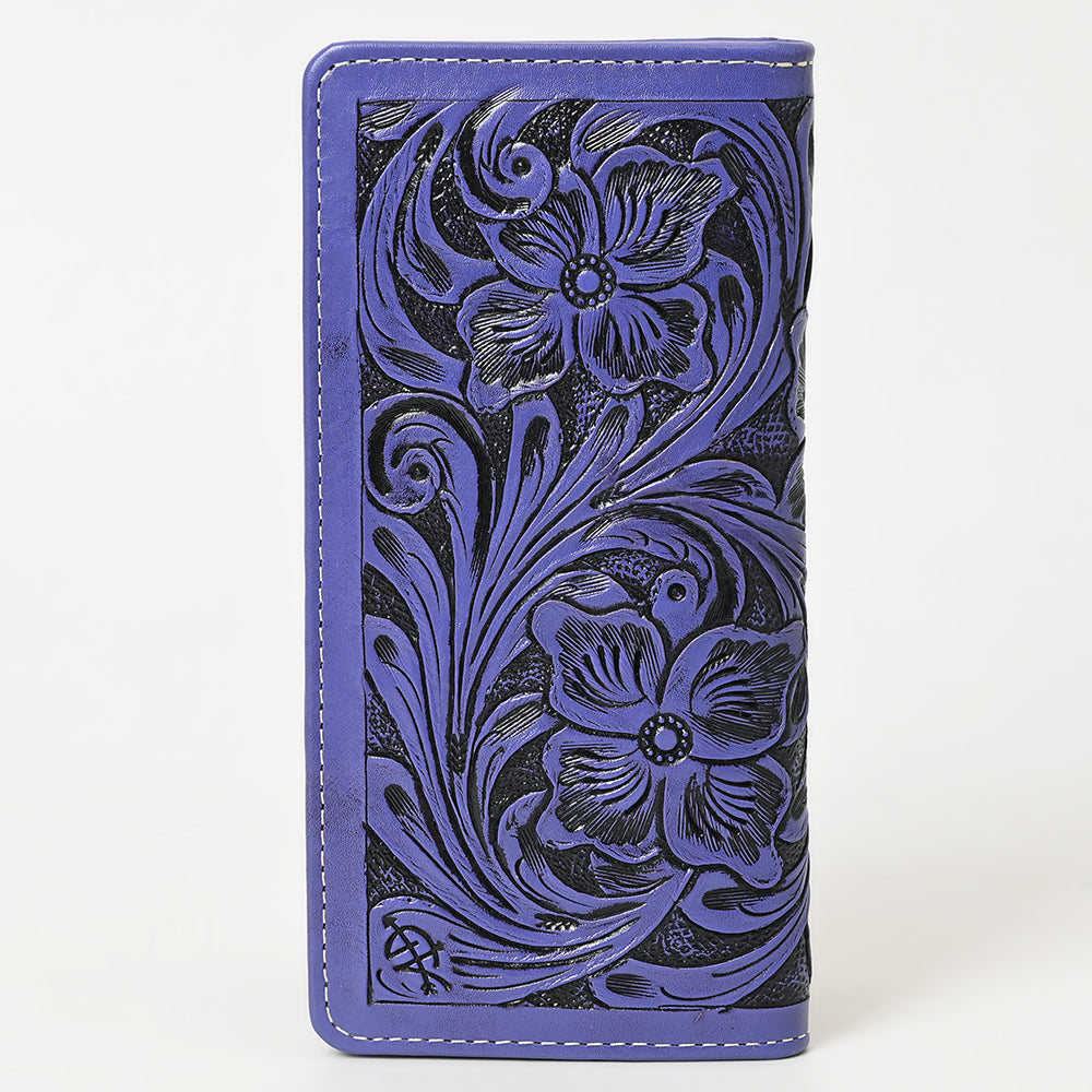 American Darling Wallet Hand Tooled Genuine Leather