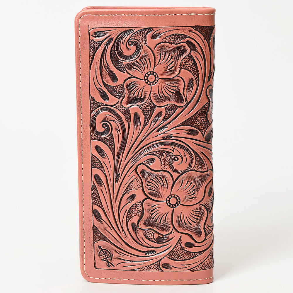 American Darling Wallet Hand Tooled Genuine Leather