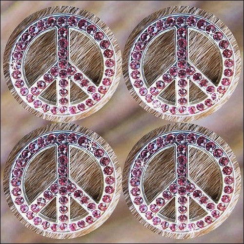 Western Screw Back Concho Bling Fuchsia Crystals Headstall Tack