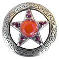 Western Screw Back Concho Star Fuchsia Crystal Bling Headstall Cowgirl