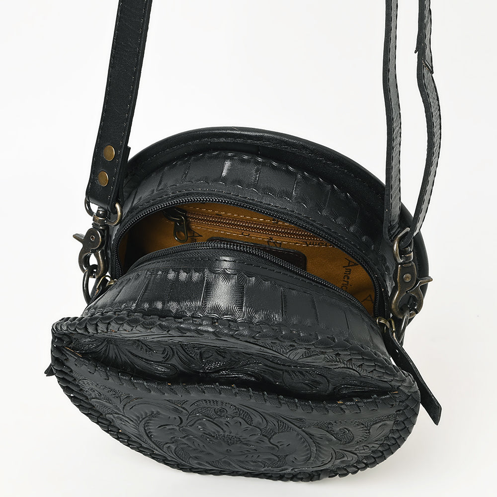 American Darling Canteen Hand Tooled Genuine Leather