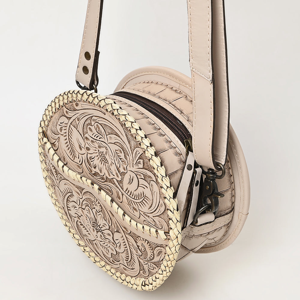 American Darling Canteen Hand Tooled Genuine Leather