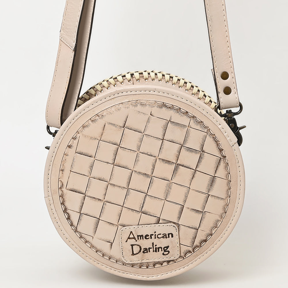 American Darling Canteen Hand Tooled Genuine Leather