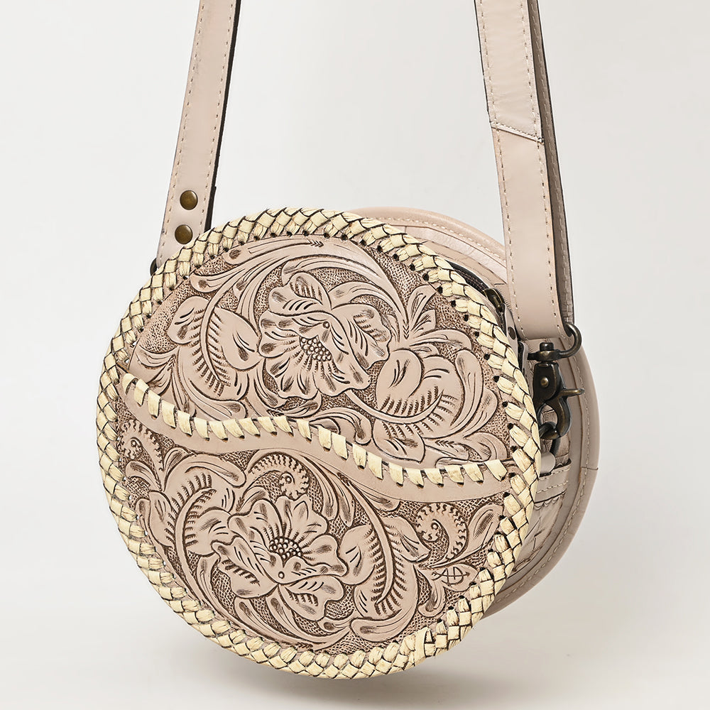 American Darling Canteen Hand Tooled Genuine Leather