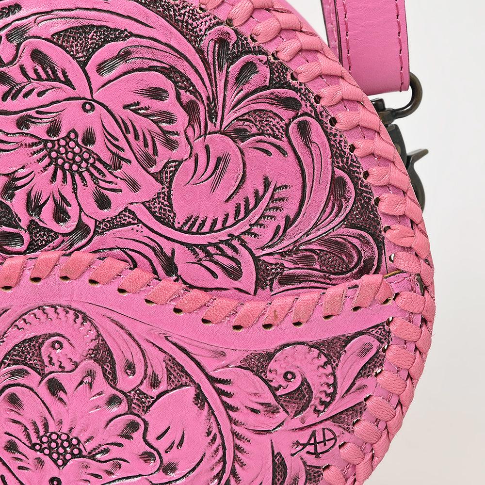American Darling Canteen Hand Tooled Genuine Leather