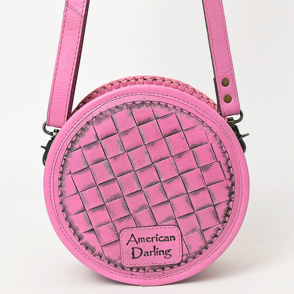 American Darling Canteen Hand Tooled Genuine Leather