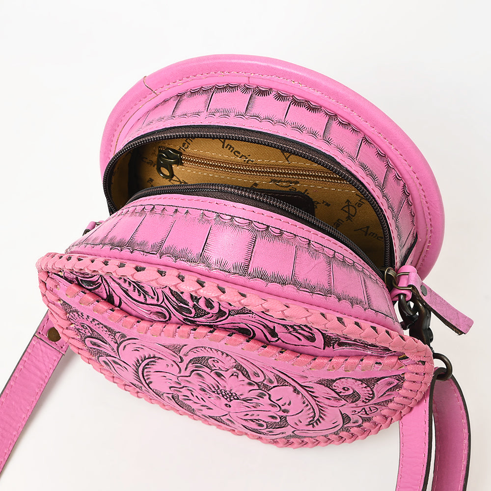 American Darling Canteen Hand Tooled Genuine Leather