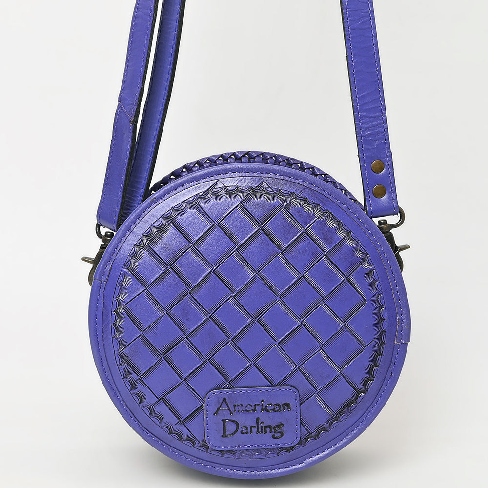 American Darling Canteen Hand Tooled Genuine Leather