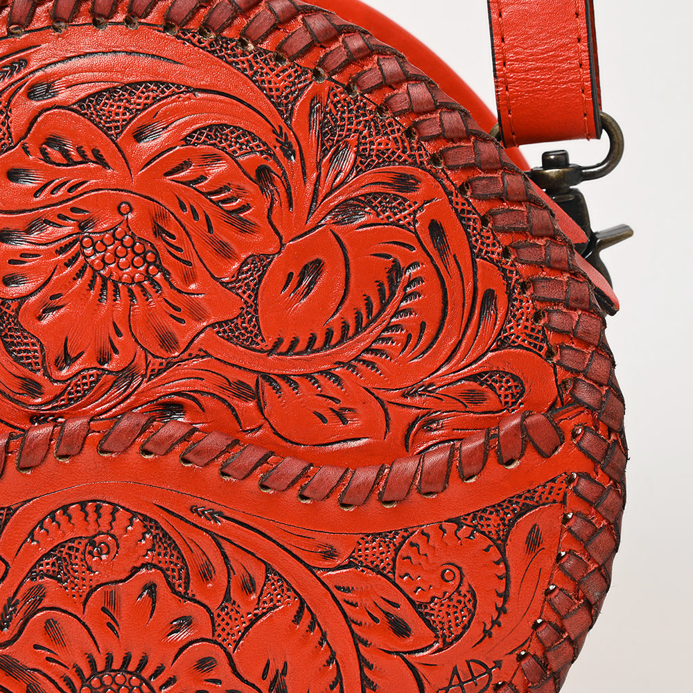 American Darling Canteen Hand Tooled Genuine Leather