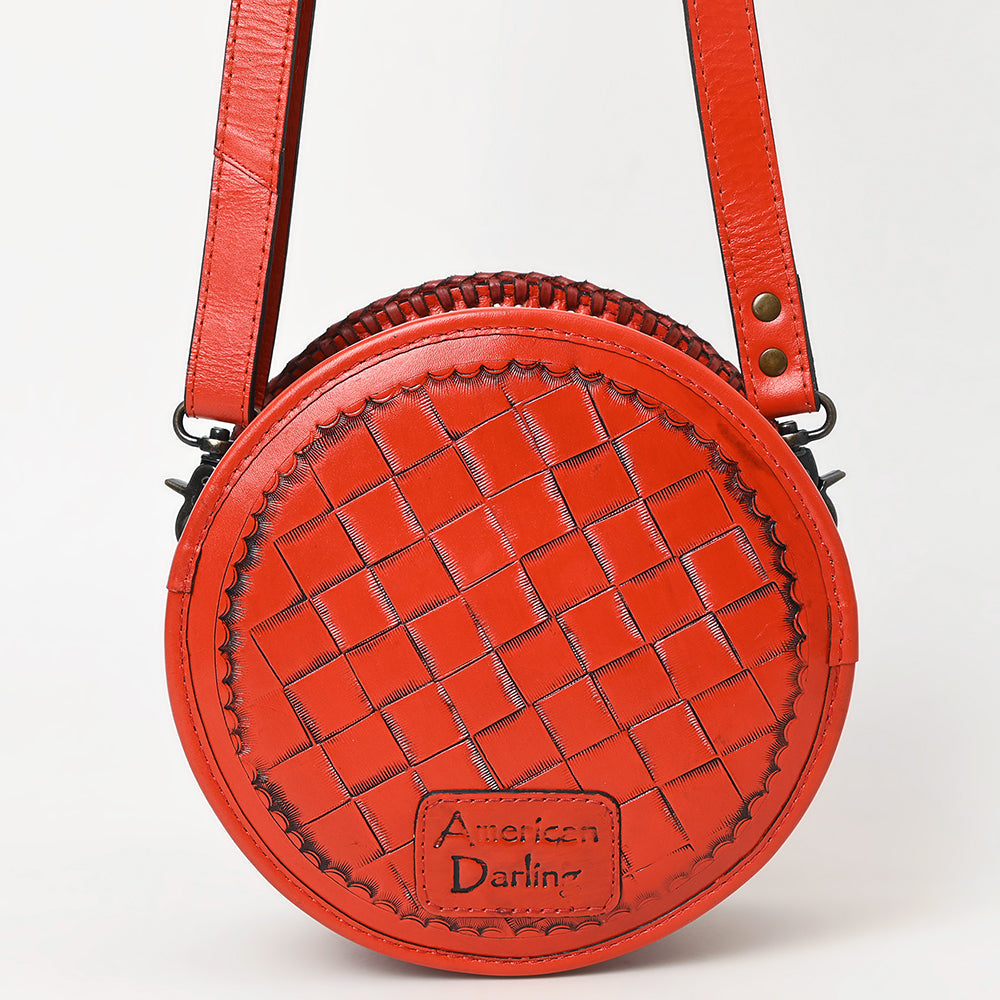 American Darling Canteen Hand Tooled Genuine Leather