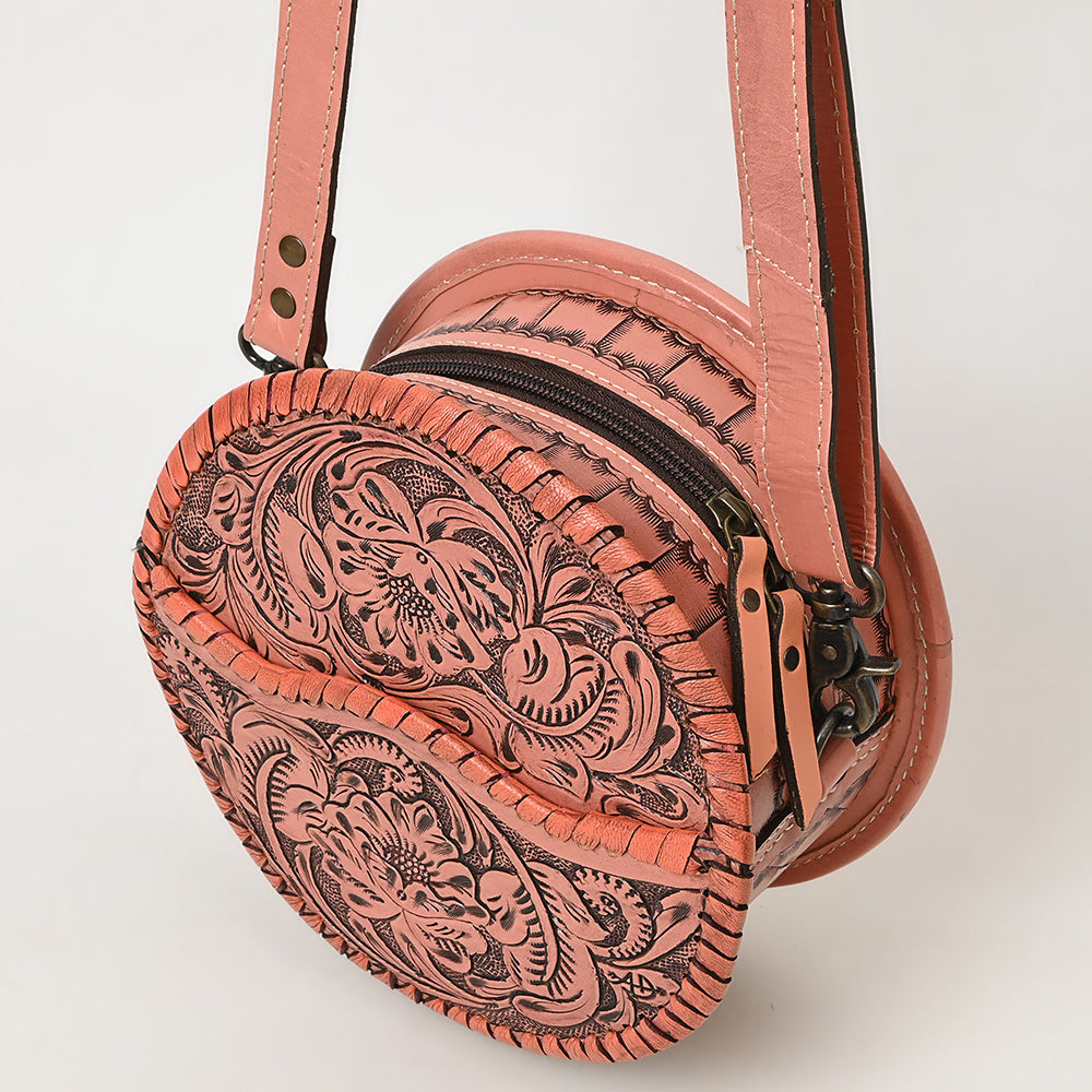 American Darling Canteen Hand Tooled Genuine Leather