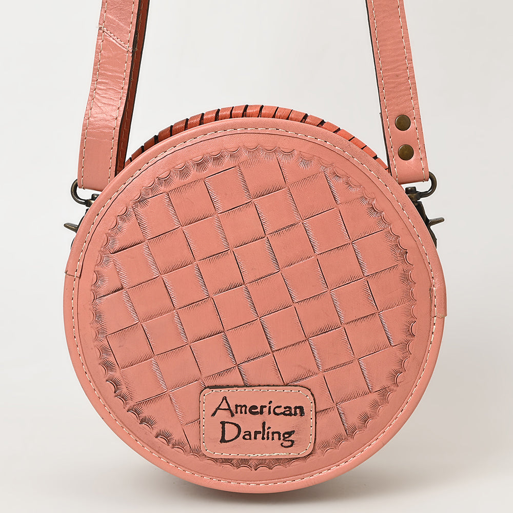 American Darling Canteen Hand Tooled Genuine Leather