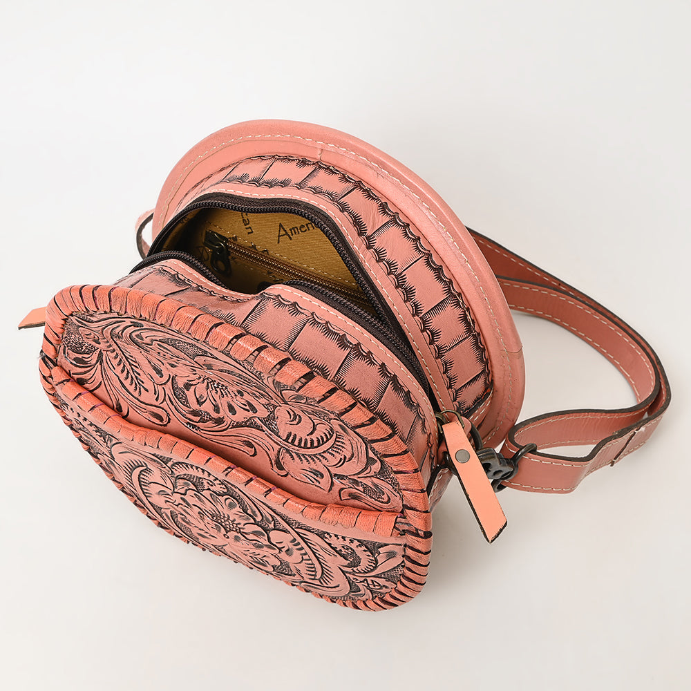 American Darling Canteen Hand Tooled Genuine Leather