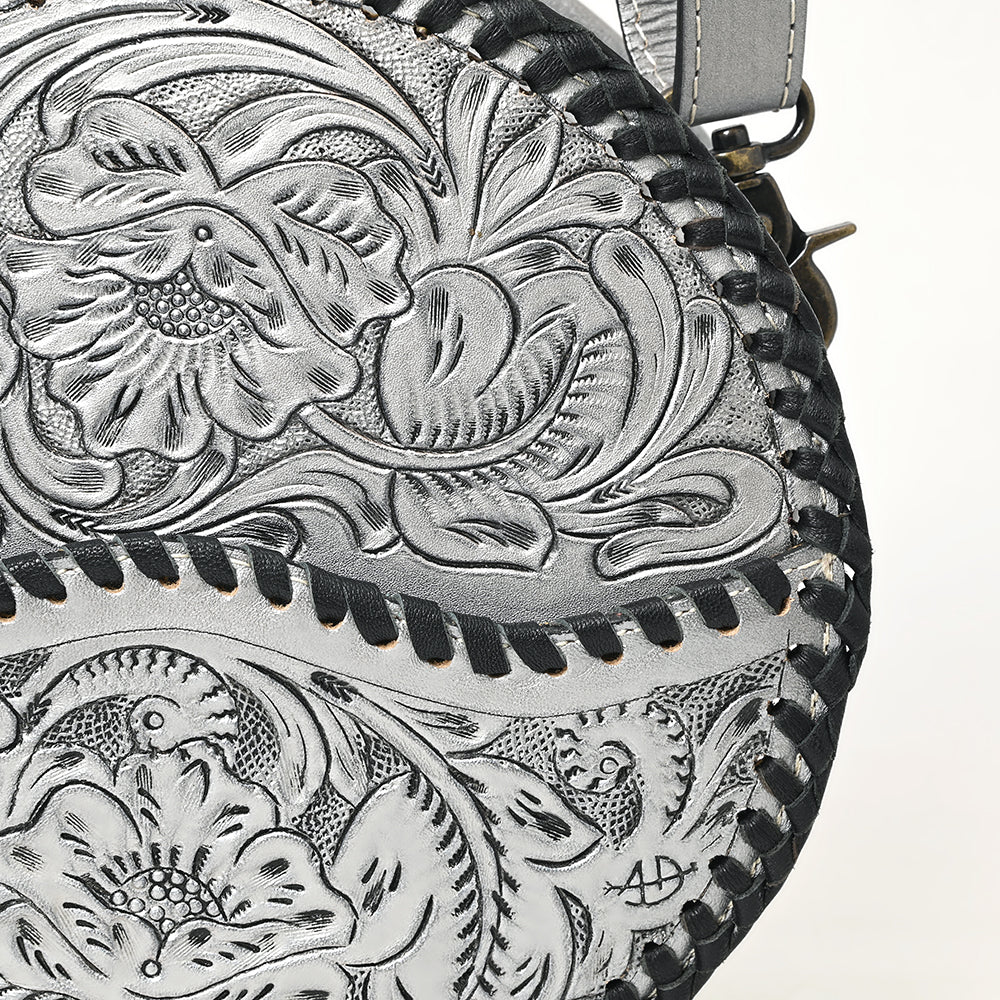 American Darling Canteen Hand Tooled Genuine Leather