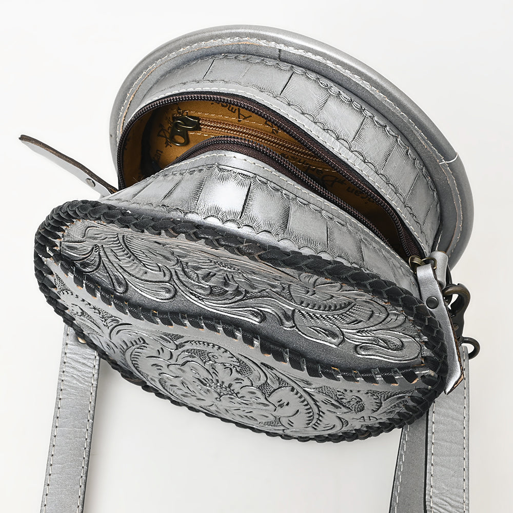 American Darling Canteen Hand Tooled Genuine Leather
