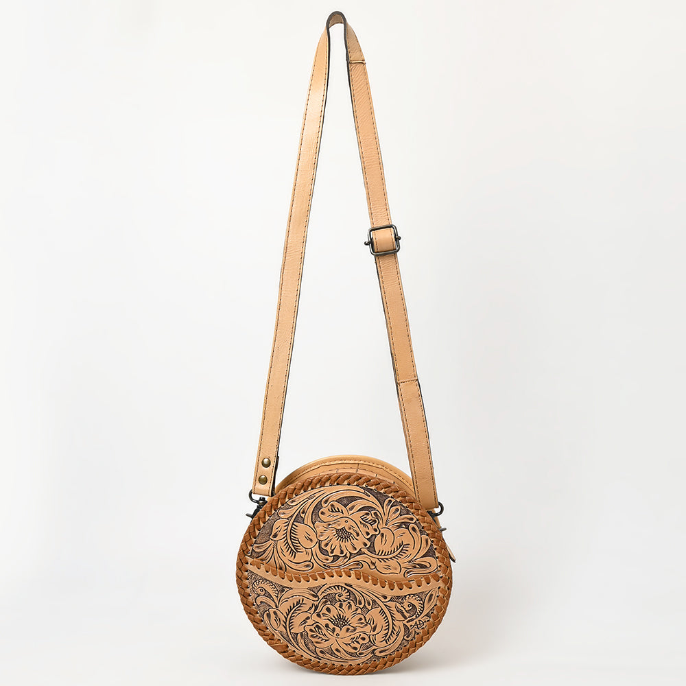 American Darling Canteen Hand Tooled Genuine Leather