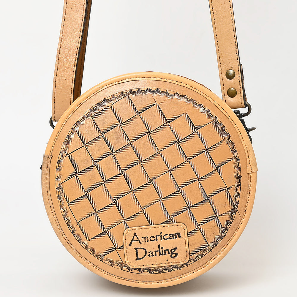 American Darling Canteen Hand Tooled Genuine Leather