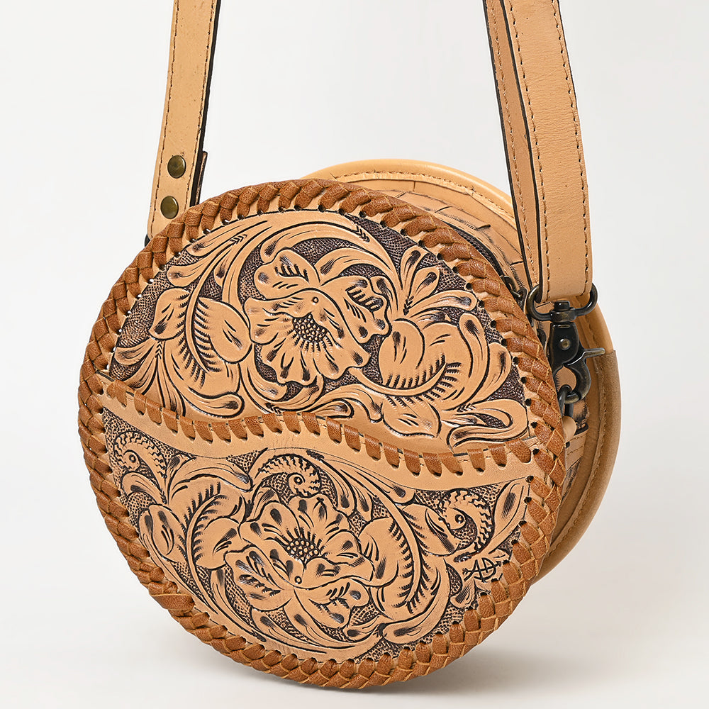 American Darling Canteen Hand Tooled Genuine Leather