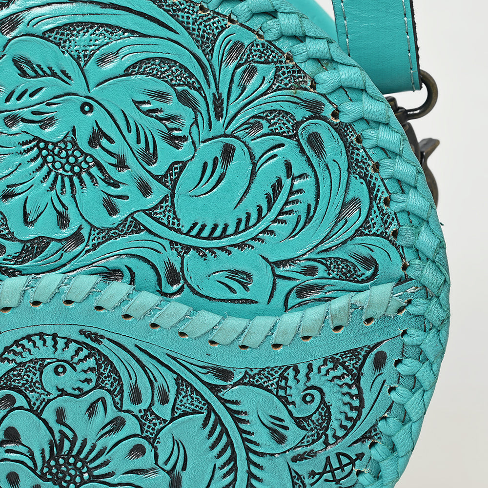 American Darling Canteen Hand Tooled Genuine Leather