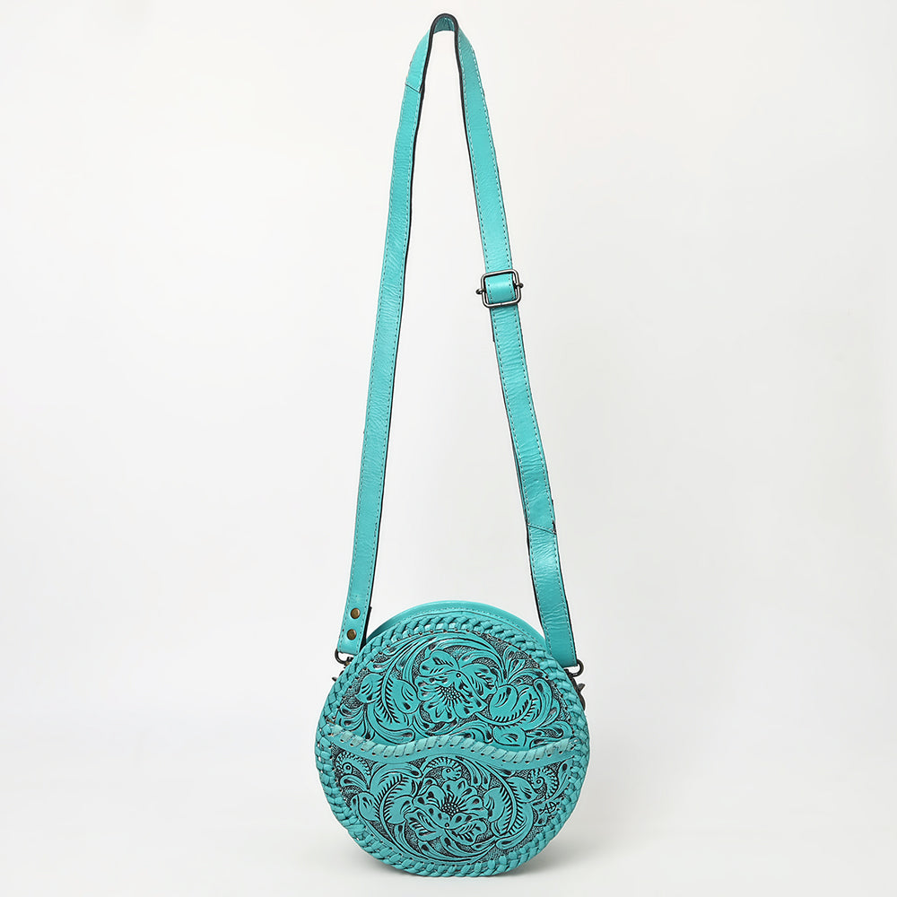 American Darling Canteen Hand Tooled Genuine Leather