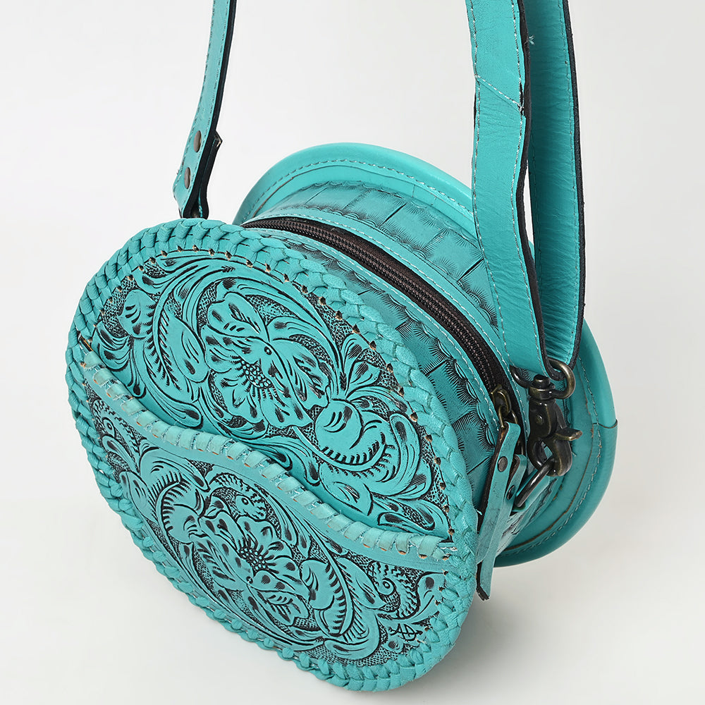 American Darling Canteen Hand Tooled Genuine Leather
