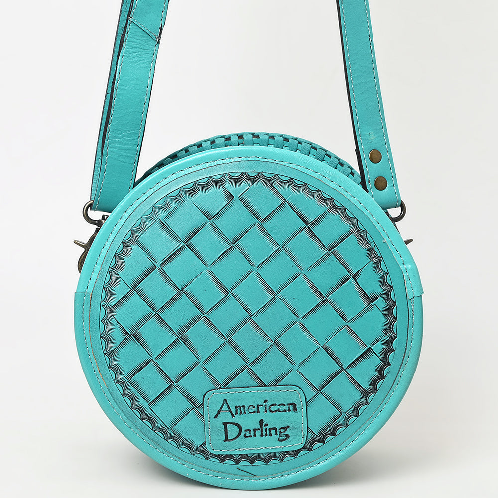 American Darling Canteen Hand Tooled Genuine Leather