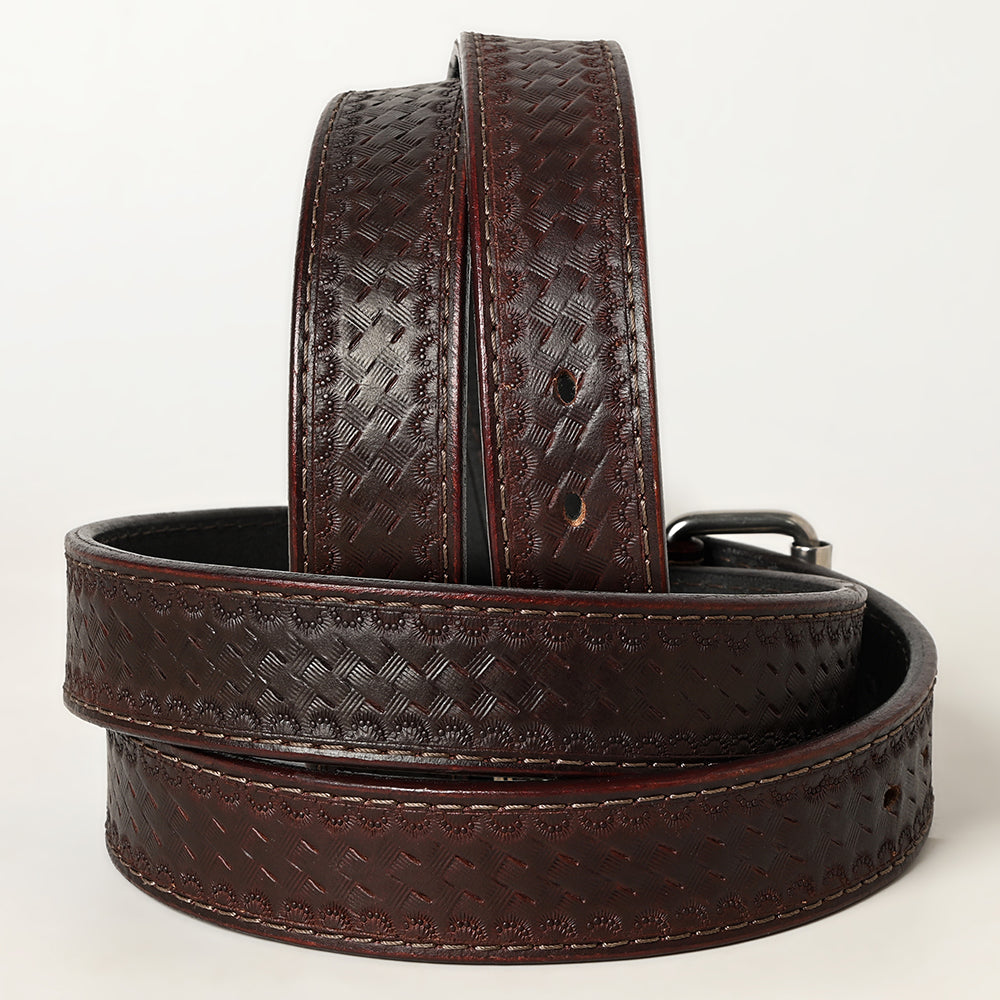 American Tanner Western Grain Leather Unisex Holster Belt Men Women Brown