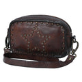 Spaghetti Western Small Crossbody Vintage Handmade Drum Dyed Genuine European Cowhide Leather