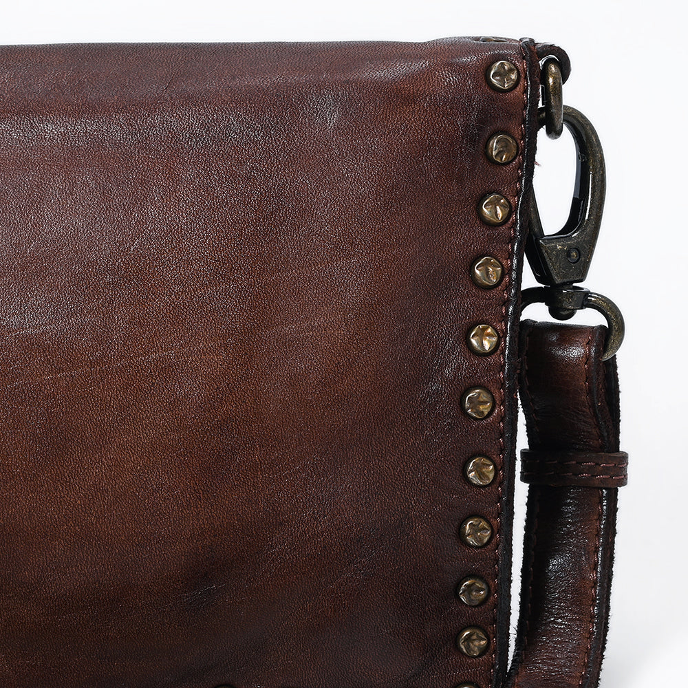 Spaghetti Western Organiser Vintage Handmade Drum Dyed Genuine European Cowhide Leather
