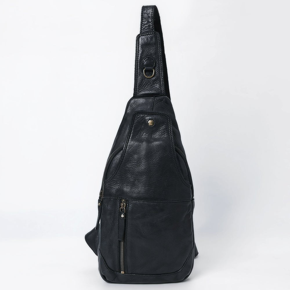 Full Grain Leather Sling Bag - – Hilason