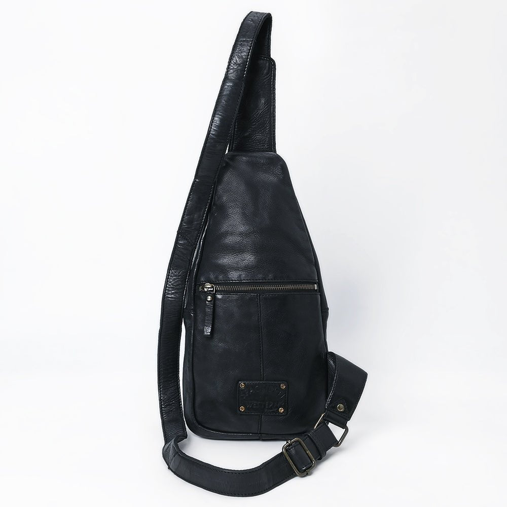 Full Grain Leather Sling Bag - – Hilason