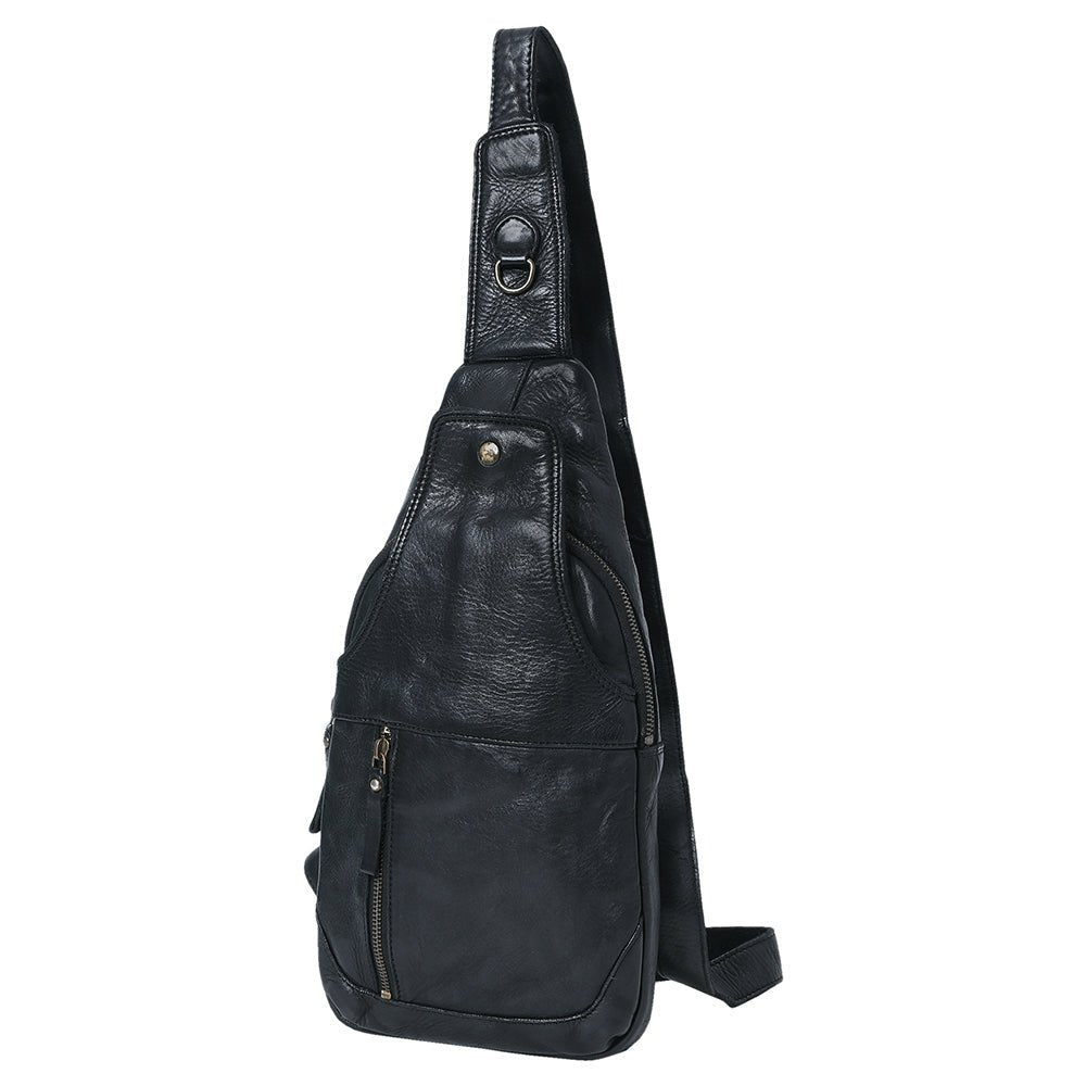Full Grain Leather Sling Bag - – Hilason
