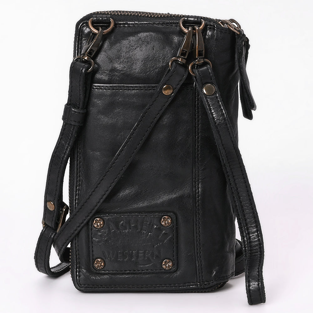 Spaghetti Western Sling Vintage Handmade Drum Dyed Genuine European Cowhide Leather