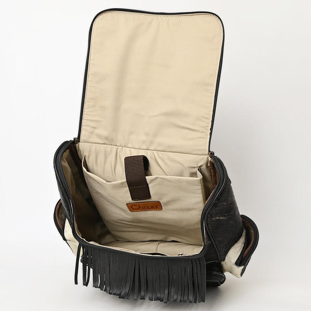OHLAY Hair-On Leather Backpack