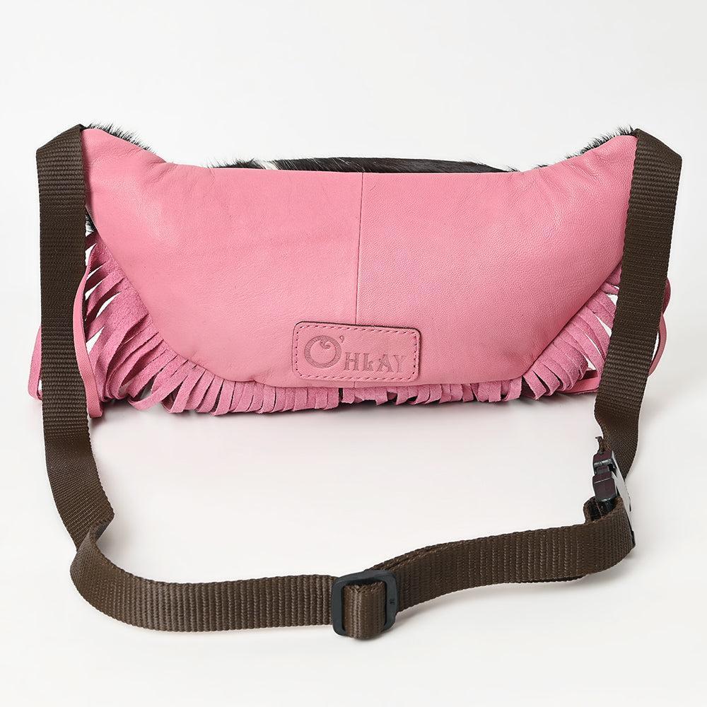 OHLAY Hair-On Leather Fanny Pack
