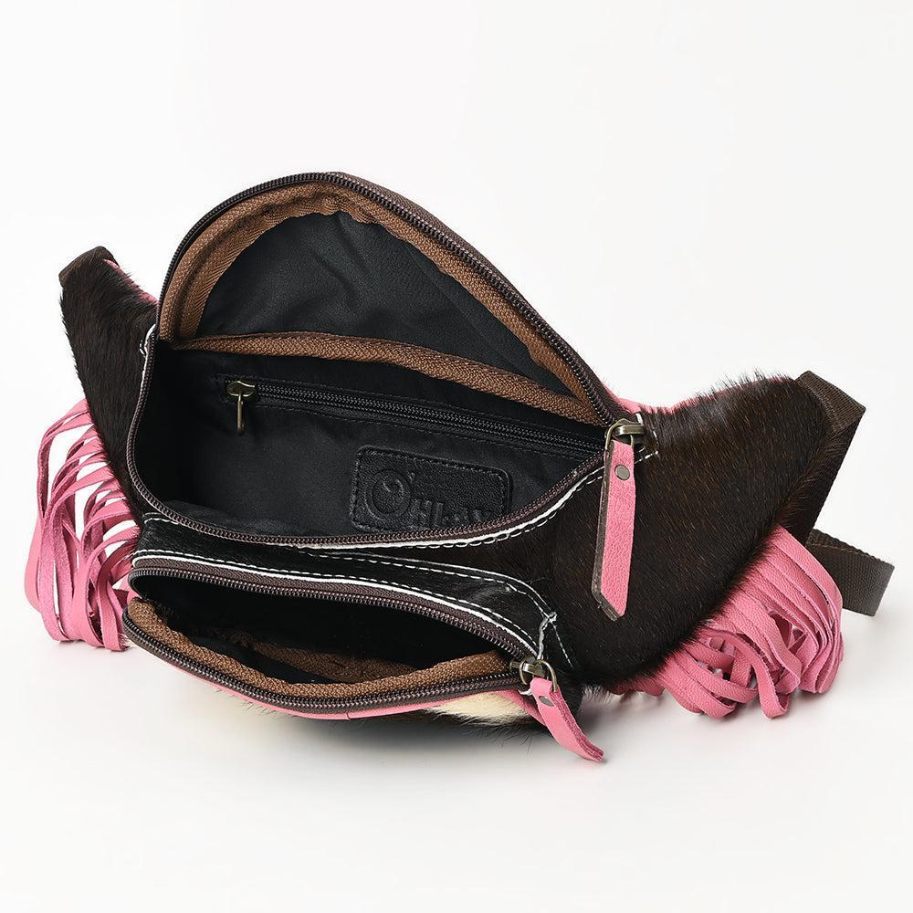 OHLAY Hair-On Leather Fanny Pack