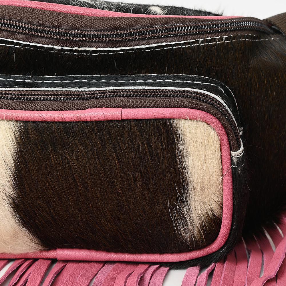 OHLAY Hair-On Leather Fanny Pack