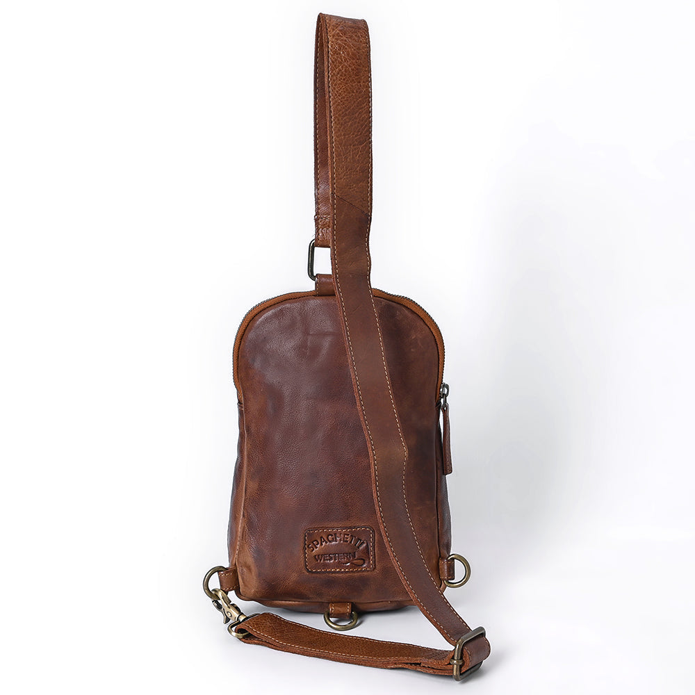 Spaghetti Western Sling Vintage Genuine Leather