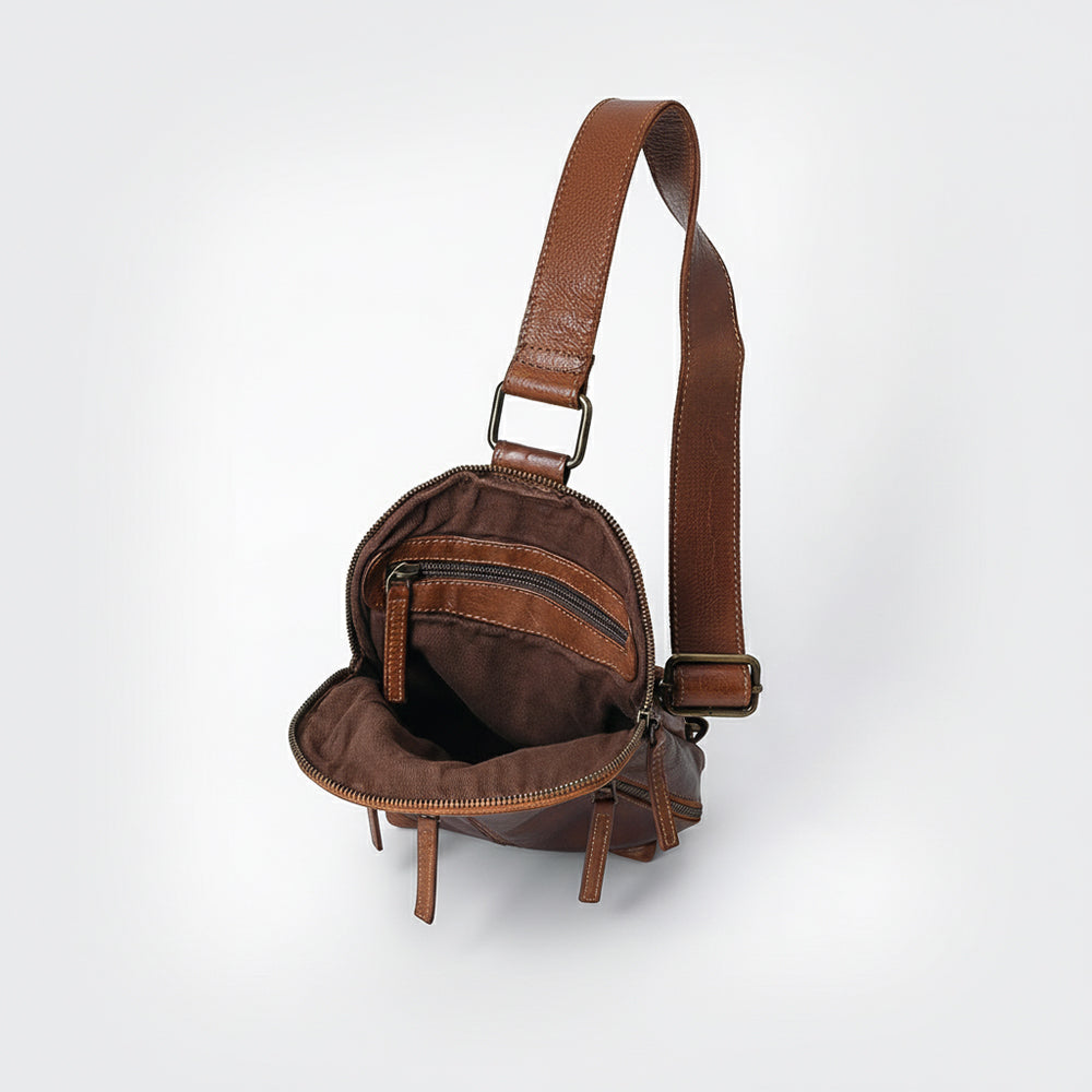 Spaghetti Western Sling Vintage Genuine Leather Women Bag Handbag Purse
