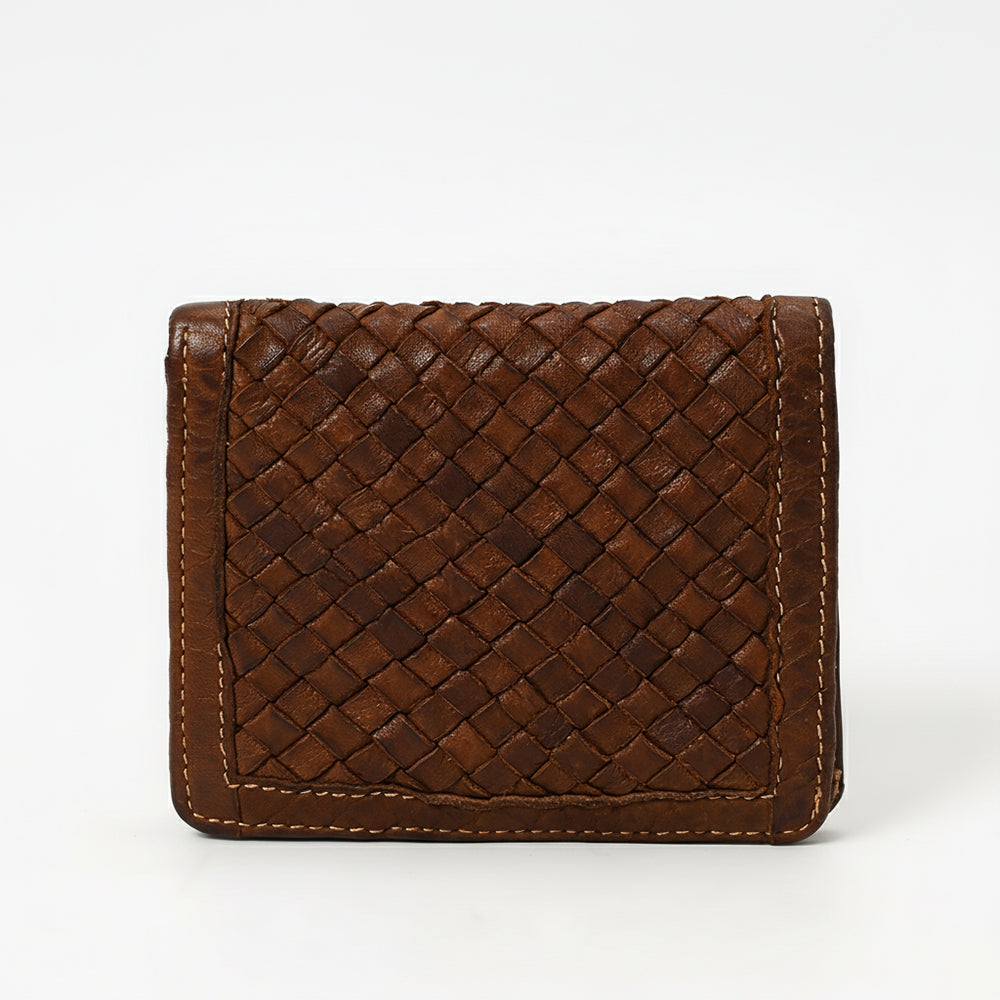 Spaghetti Western SWM111 Wallet Vintage Handmade Drum Dyed Genuine European Cowhide Leather Women Bag Handbag Purse
