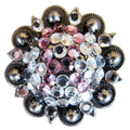Western Screw Back Concho Breast Cancer Crystal Bling Headstall Cowgirl