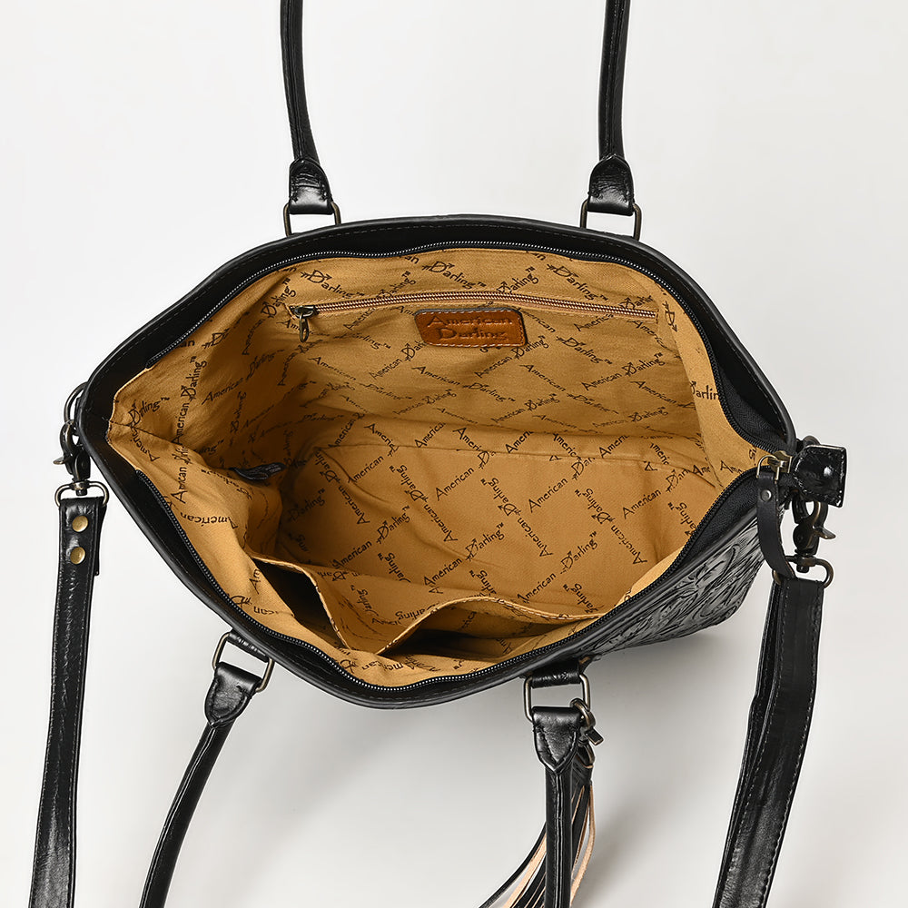 American Darling Tote Hand Tooled Genuine Leather