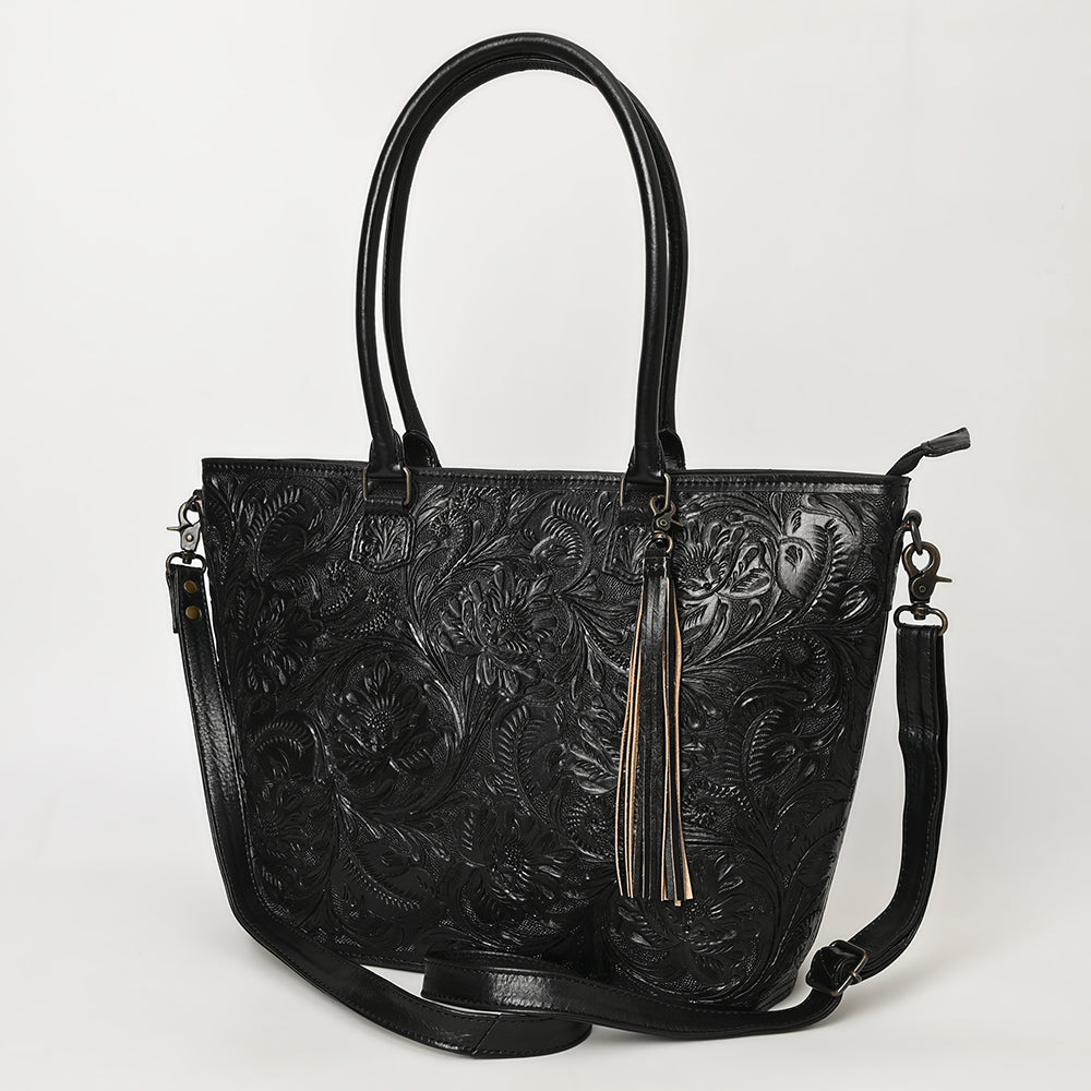 American Darling Tote Hand Tooled Genuine Leather